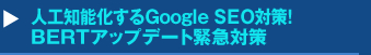 人工知能化するGoogle SEO対策！BERTアップデート緊急対策セミナー