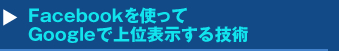 Facebookを使ってGoogleで上位表示する技術セミナービデオ