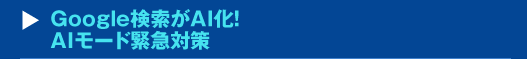 『Google検索がAI化！AIモード緊急対策』セミナー