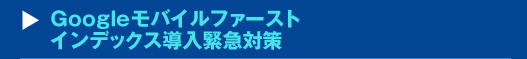 Googleモバイルファーストインデックス導入緊急対策セミナー