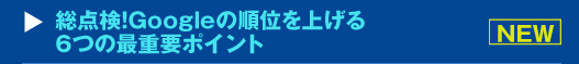 『総点検！Googleの順位を上げる6つの最重要ポイント』セミナー